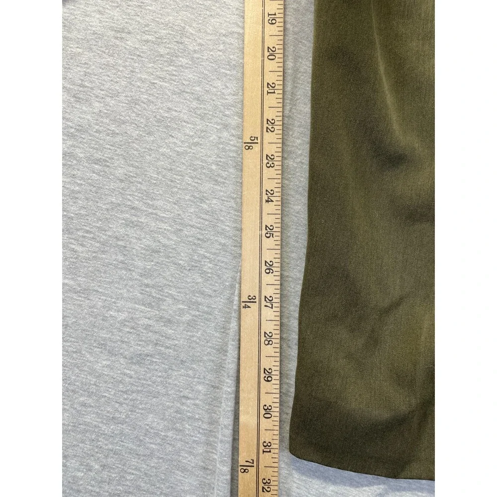 Officer Gentleman Dress Pants Mens 40x34 (Fits 36x31) Green Pleated Straight Leg